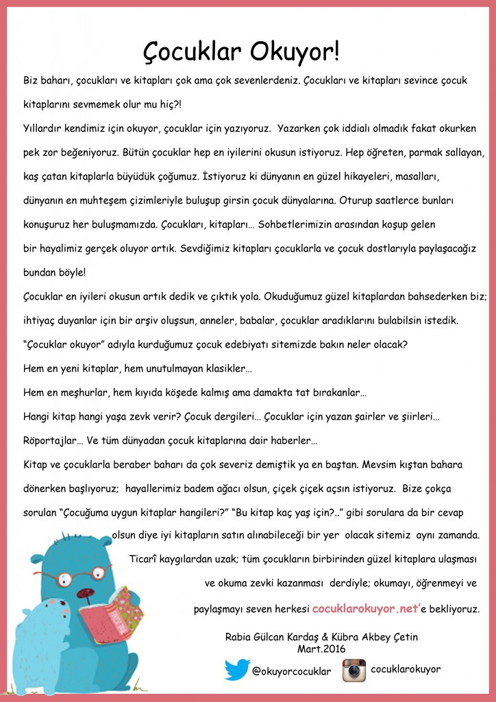 cocuklar okuyor